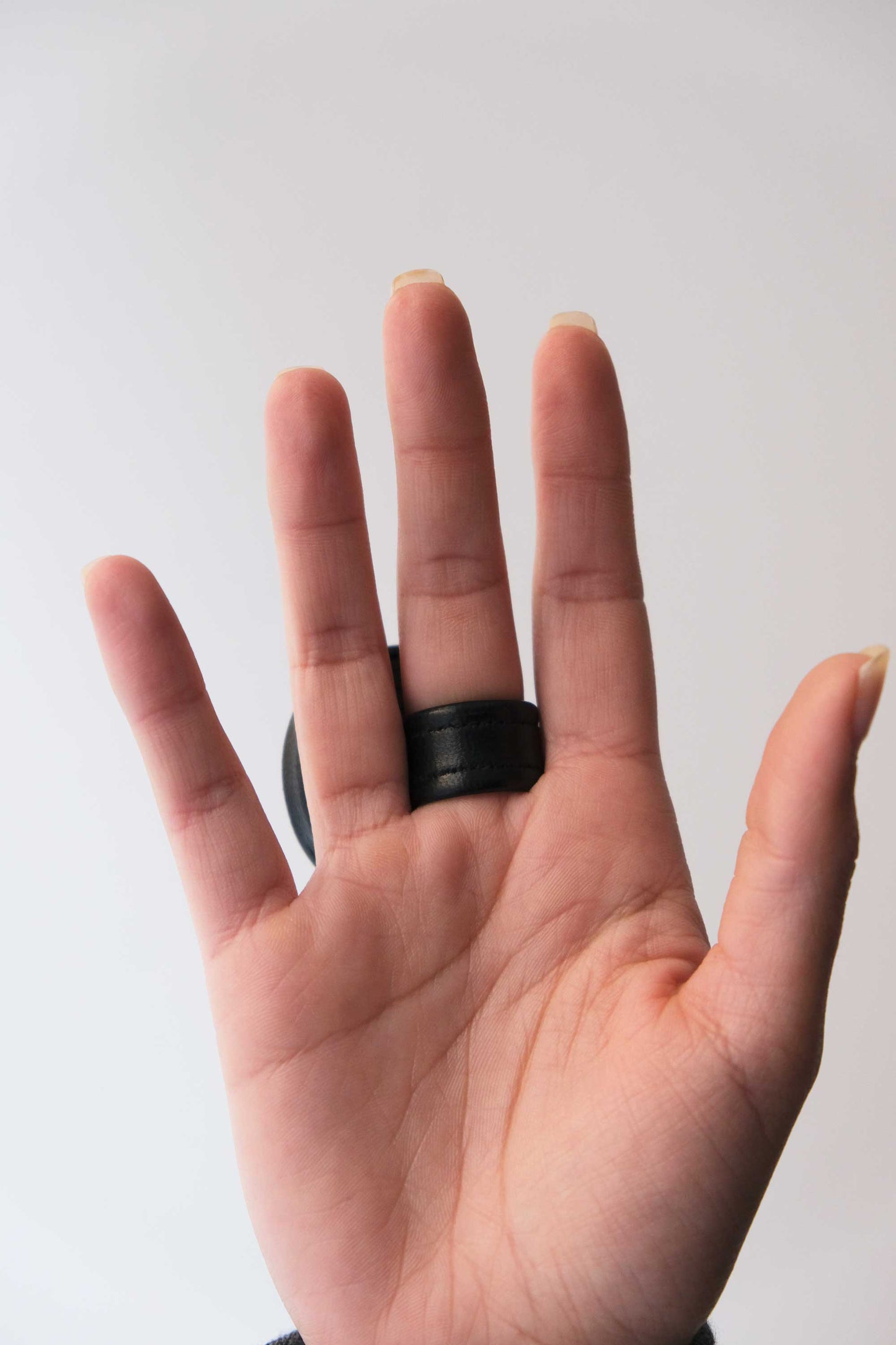 Gabrielle gold leather ring - Made in Italy -