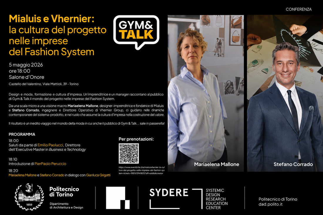 Mialuis and Vhernier:  GYM & TALK The Culture of Design in Fashion System Companies