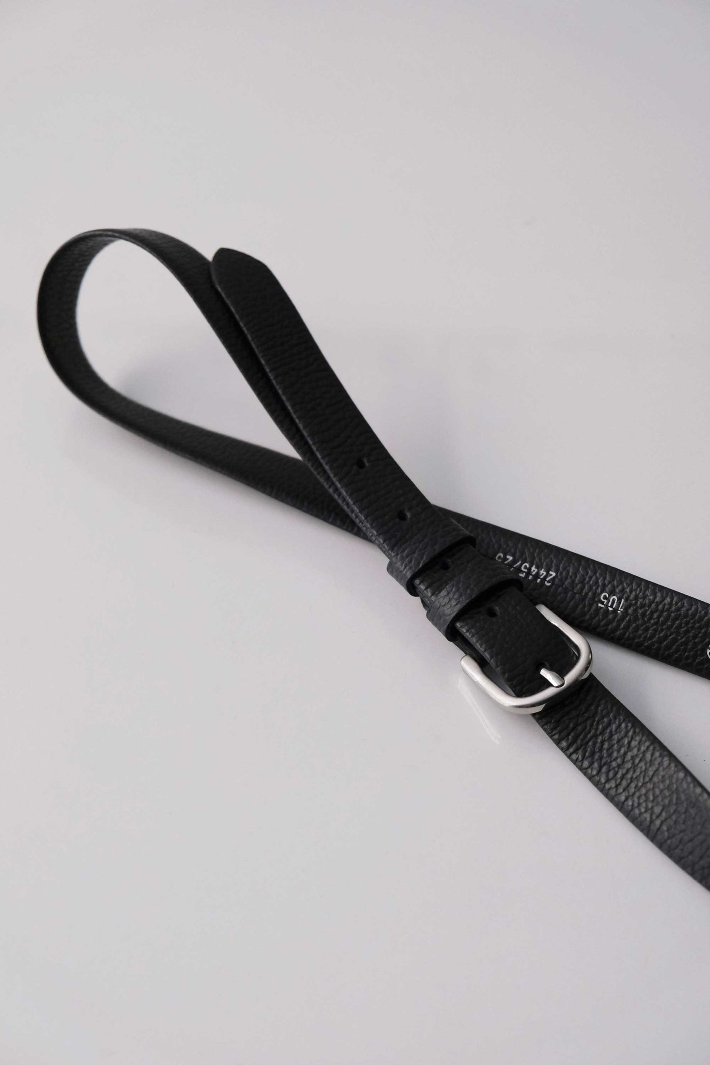 Belt Linea Natural Grain Calf black - Made in Italy -
