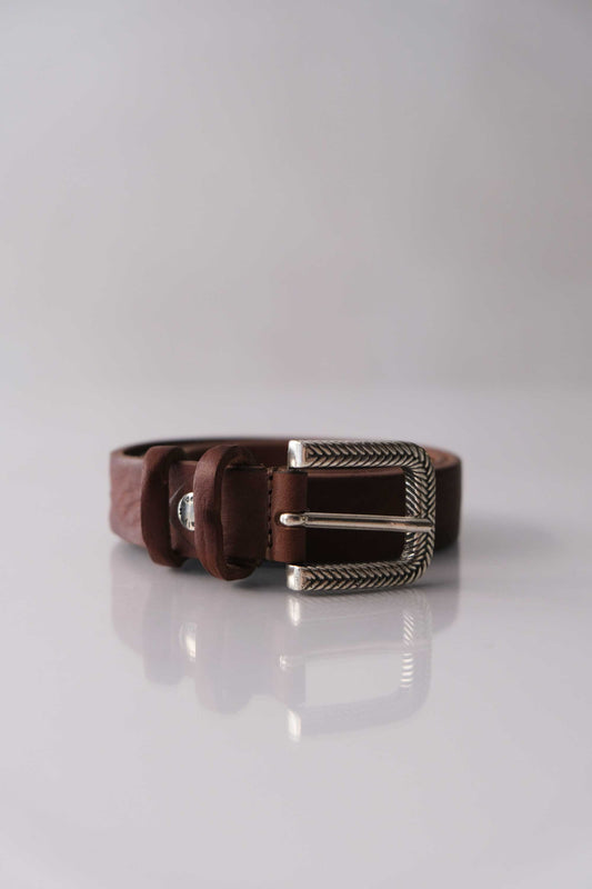 Belt Toro – Vegetable-tanned leather cognac – Made in Italy