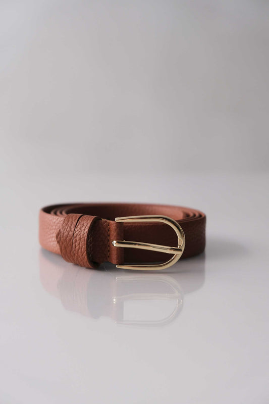 Belt Linea natural grain calf brick - Made in Italy -