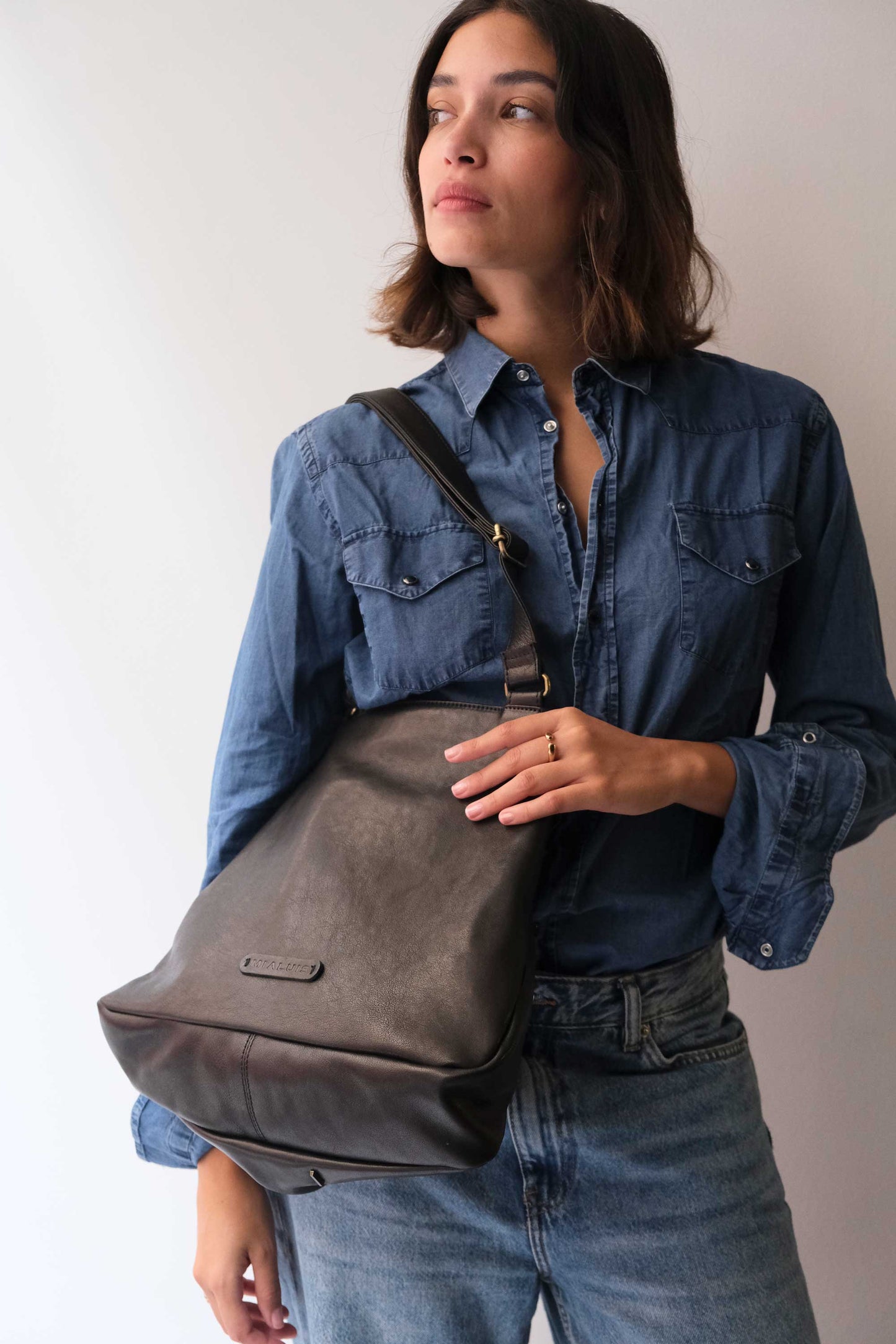 PRE ORDER discount 15%-Gabri tote bag in black soft nappa- use code PREORDER15 - DELIVERY IS ESTIMATED WITHIN APPROXIMATELY 30 DAYS FROM THE ORDER DATE- Made in Italy -