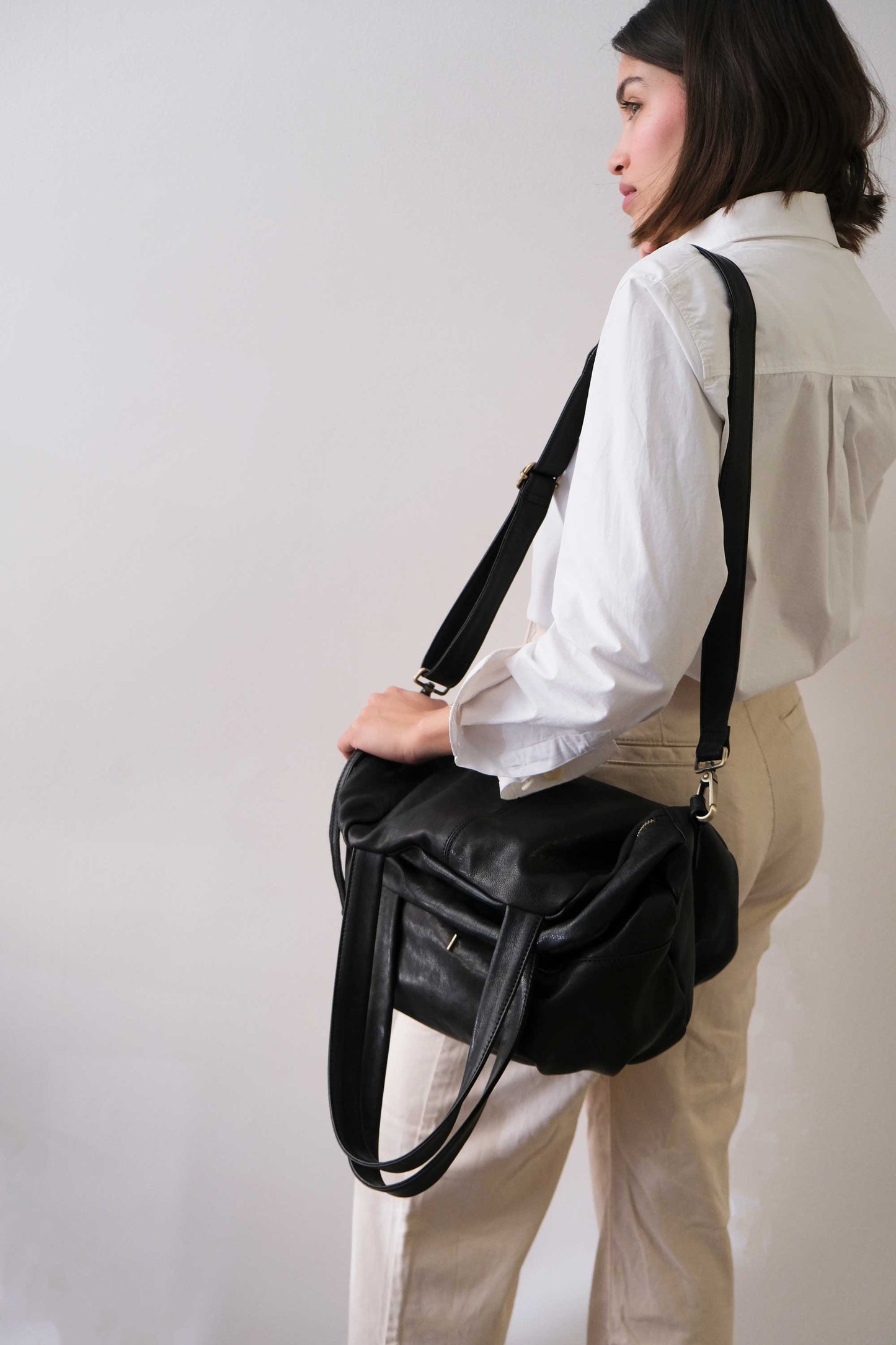PRE ORDER discount 15%- Riri tote bag in black nappa leather- use code PREORDER15 - DELIVERY IS ESTIMATED WITHIN APPROXIMATELY 30 DAYS FROM THE ORDER DATE - Made in Italy -