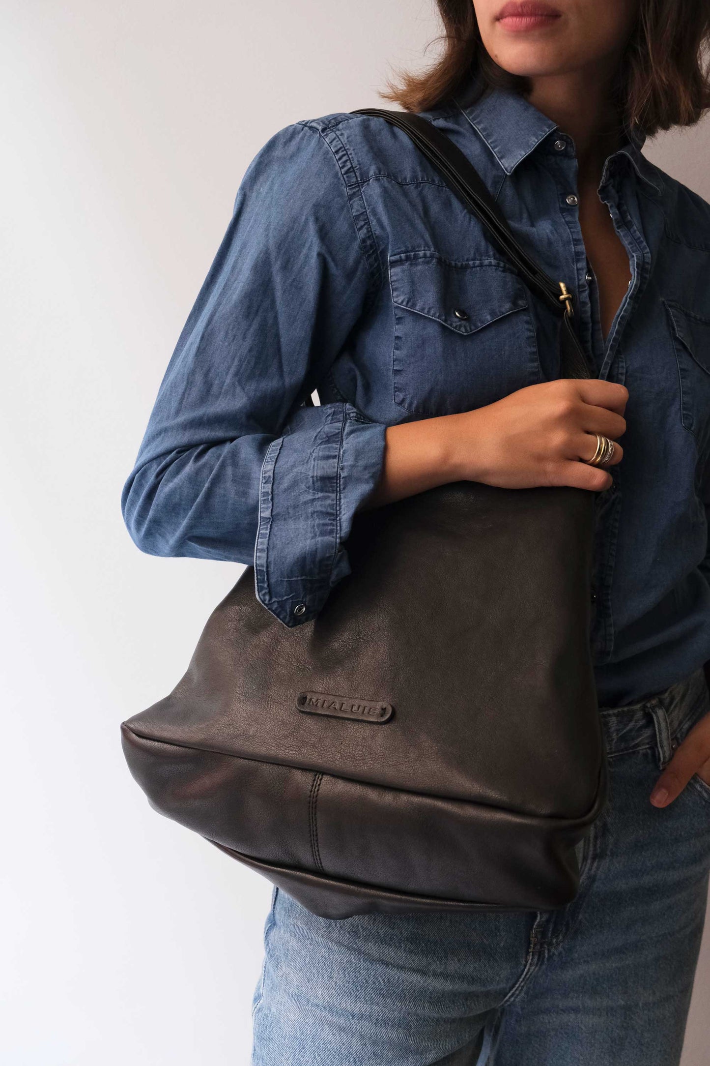PRE ORDER discount 15%-Gabri tote bag in black soft nappa- use code PREORDER15 - DELIVERY IS ESTIMATED WITHIN APPROXIMATELY 30 DAYS FROM THE ORDER DATE- Made in Italy -