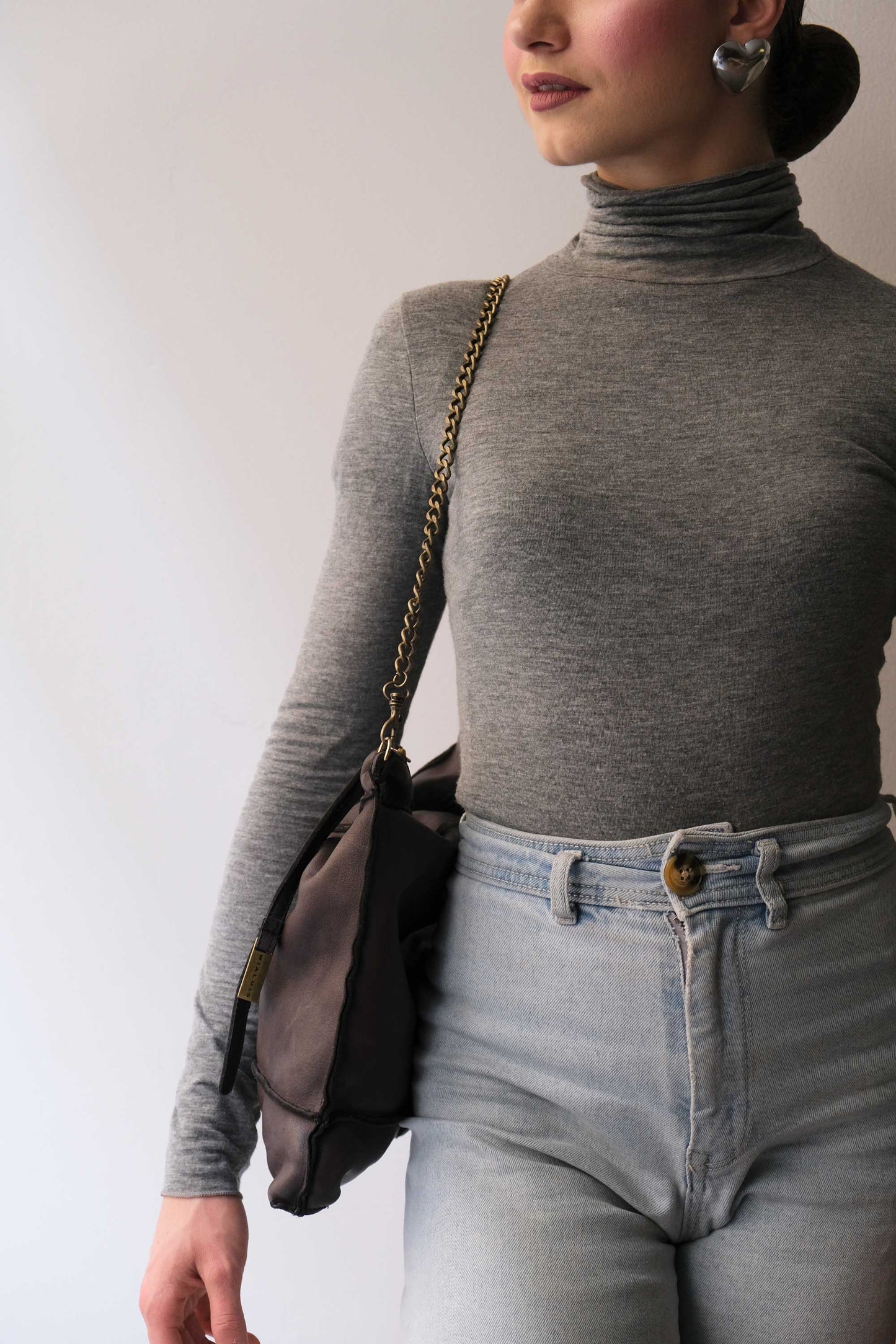Rezoe brown garment-dyed leather - Made in Italy -