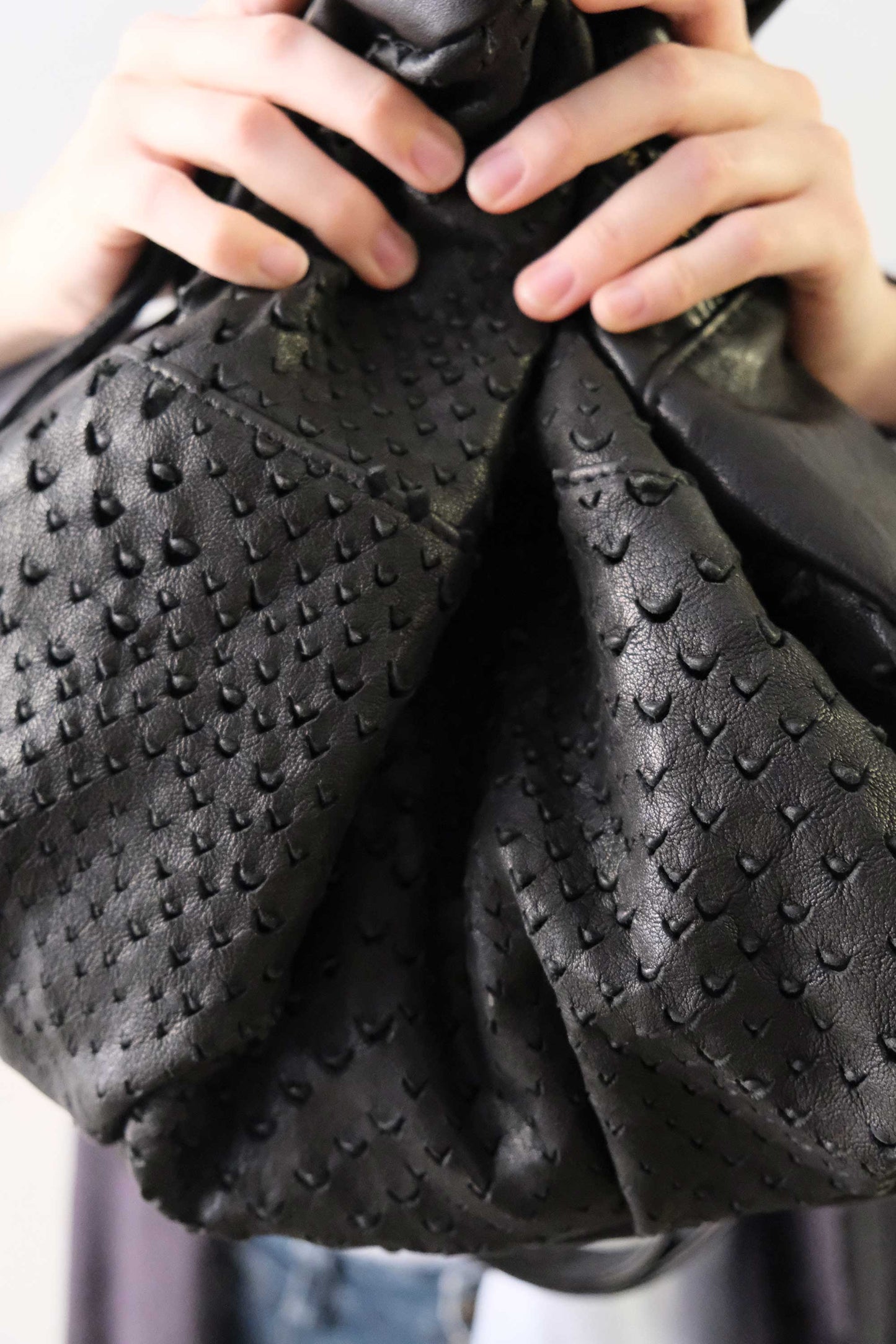 PRE ORDER discount 15%- Nerina backpack in perforated nappa - use code PREORDER15 - DELIVERY IS ESTIMATED WITHIN APPROXIMATELY 30 DAYS FROM THE ORDER DATE - Made in Italy -