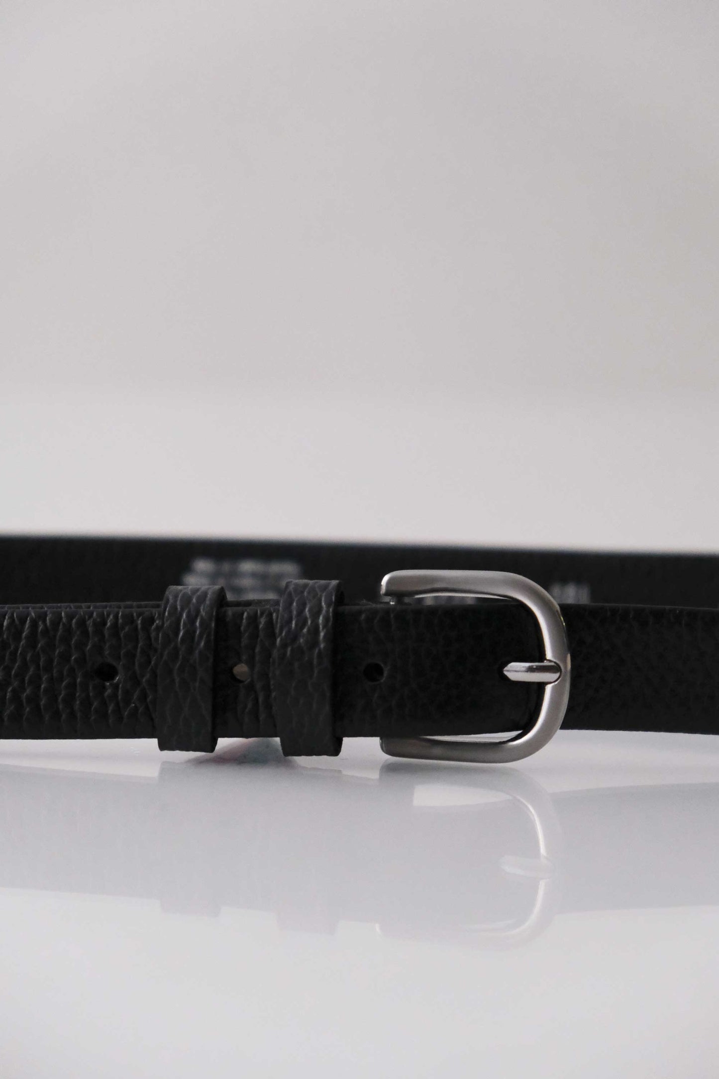 Belt Linea Natural Grain Calf black - Made in Italy -