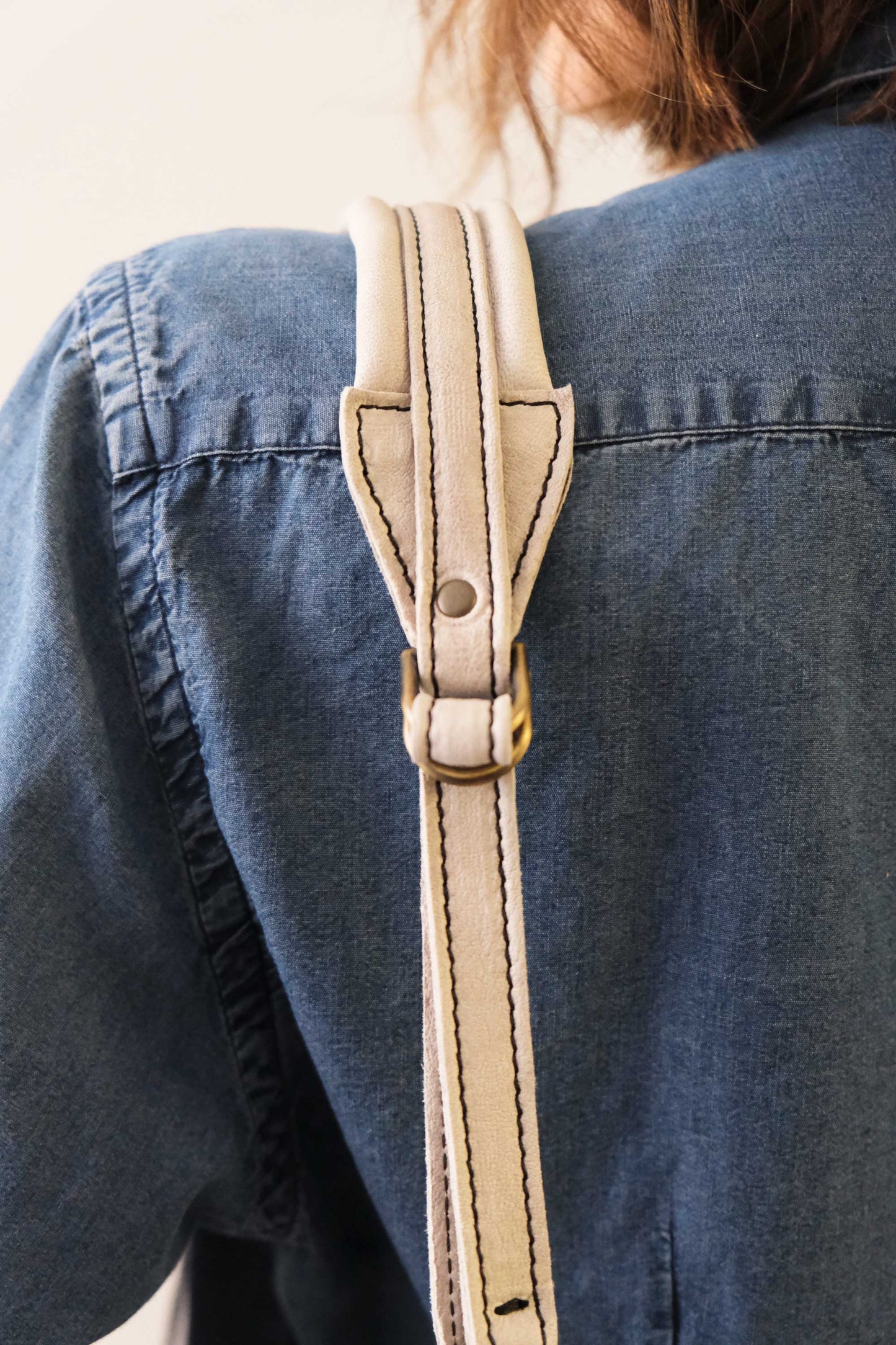 Do saddle bag in pomice soft nappa lomé - Made in Italy-