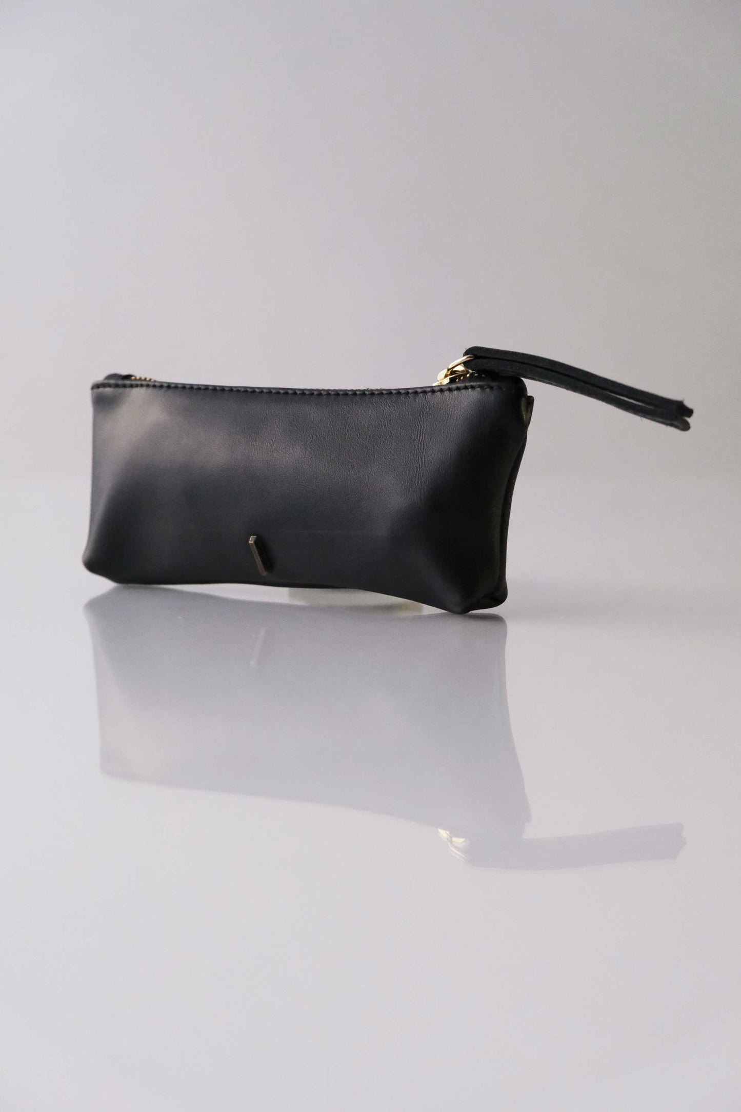 Mix calf leather black  – The Sustainable Pochette - Made in Italy