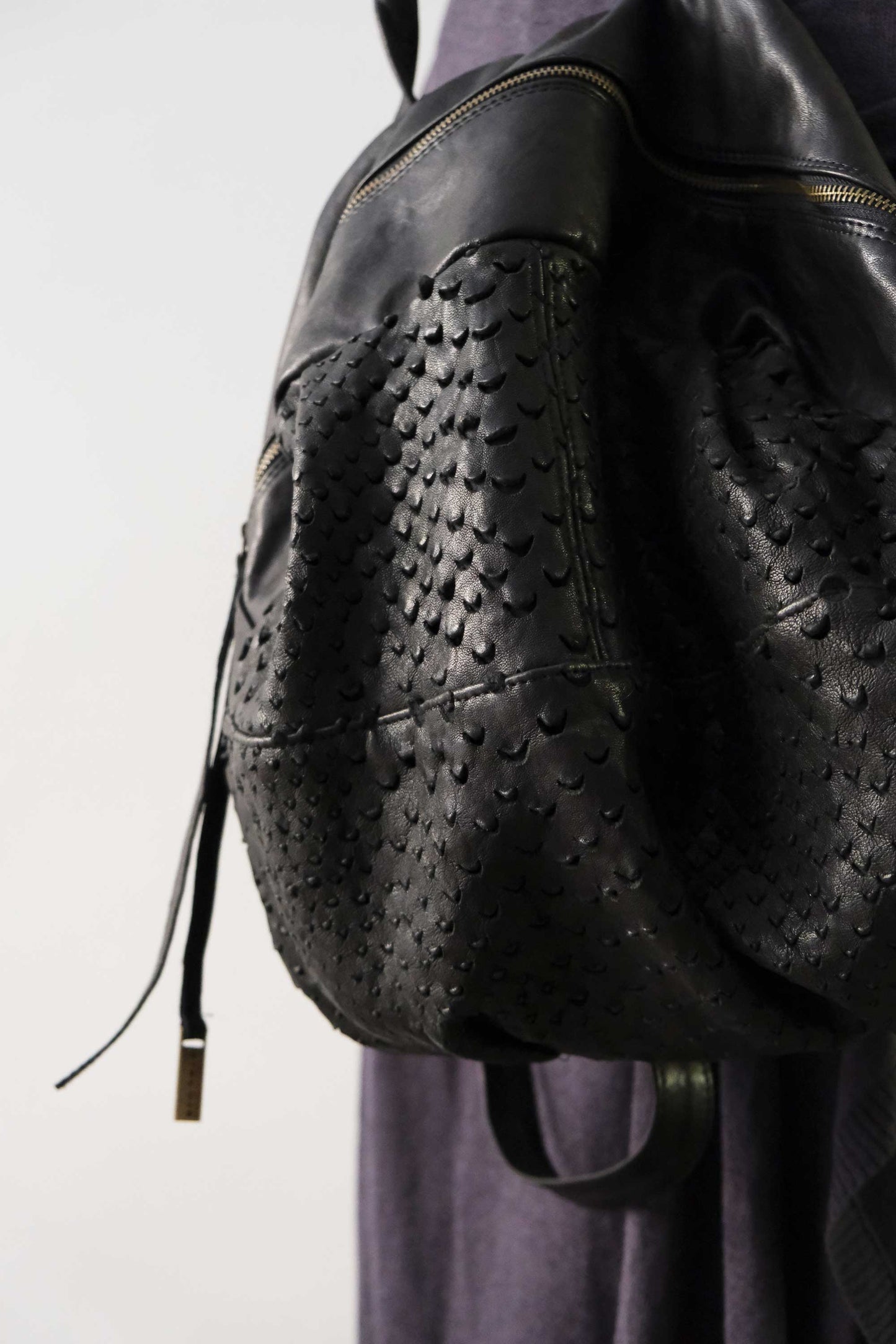 PRE ORDER discount 15%- Nerina backpack in perforated nappa - use code PREORDER15 - DELIVERY IS ESTIMATED WITHIN APPROXIMATELY 30 DAYS FROM THE ORDER DATE - Made in Italy -