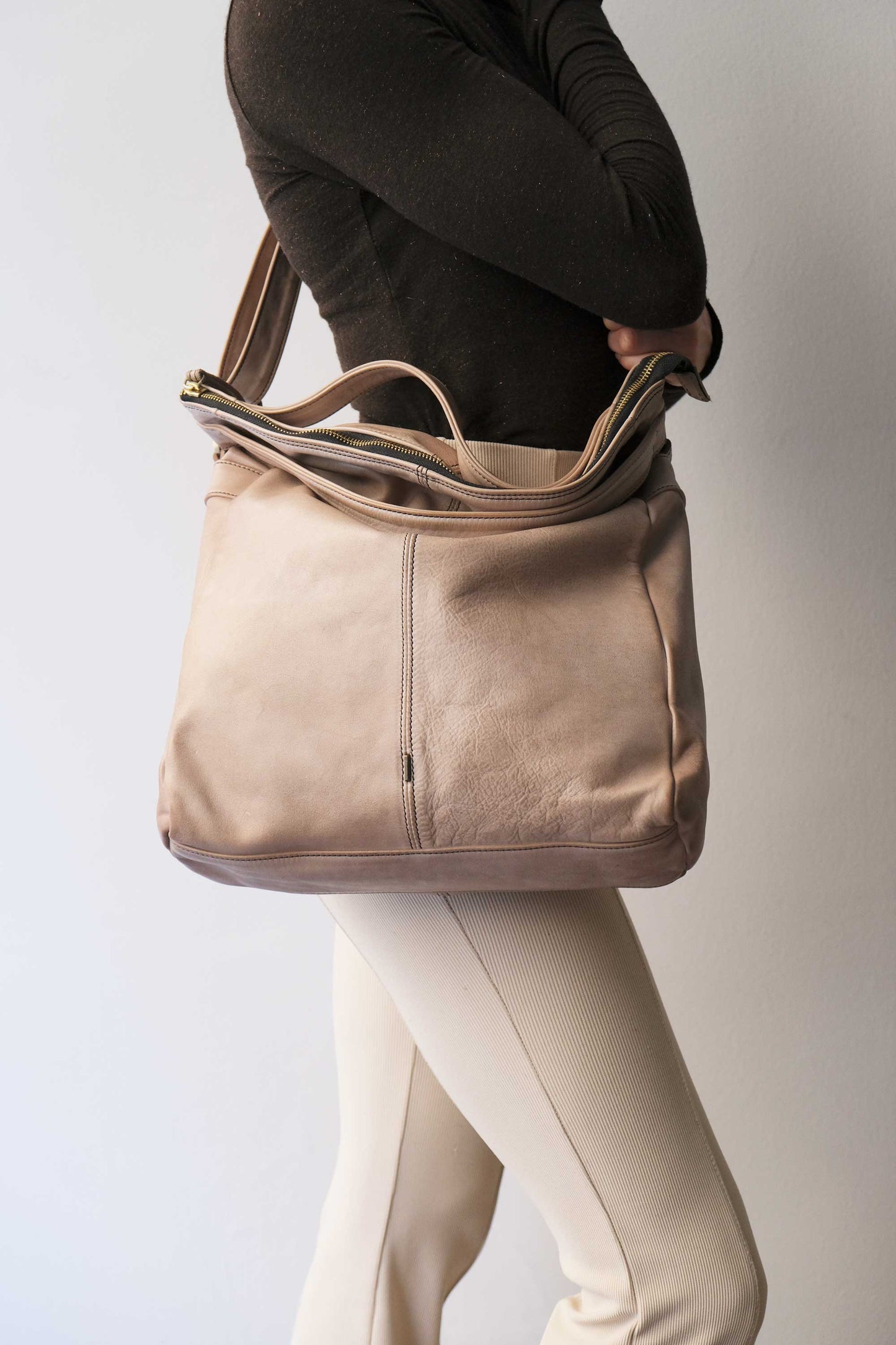 Valy in turner sand soft calf leather - Made in Italy -
