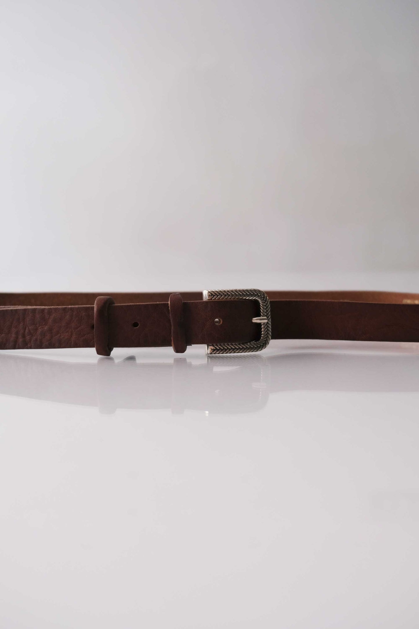 Belt Toro – Vegetable-tanned leather cognac – Made in Italy
