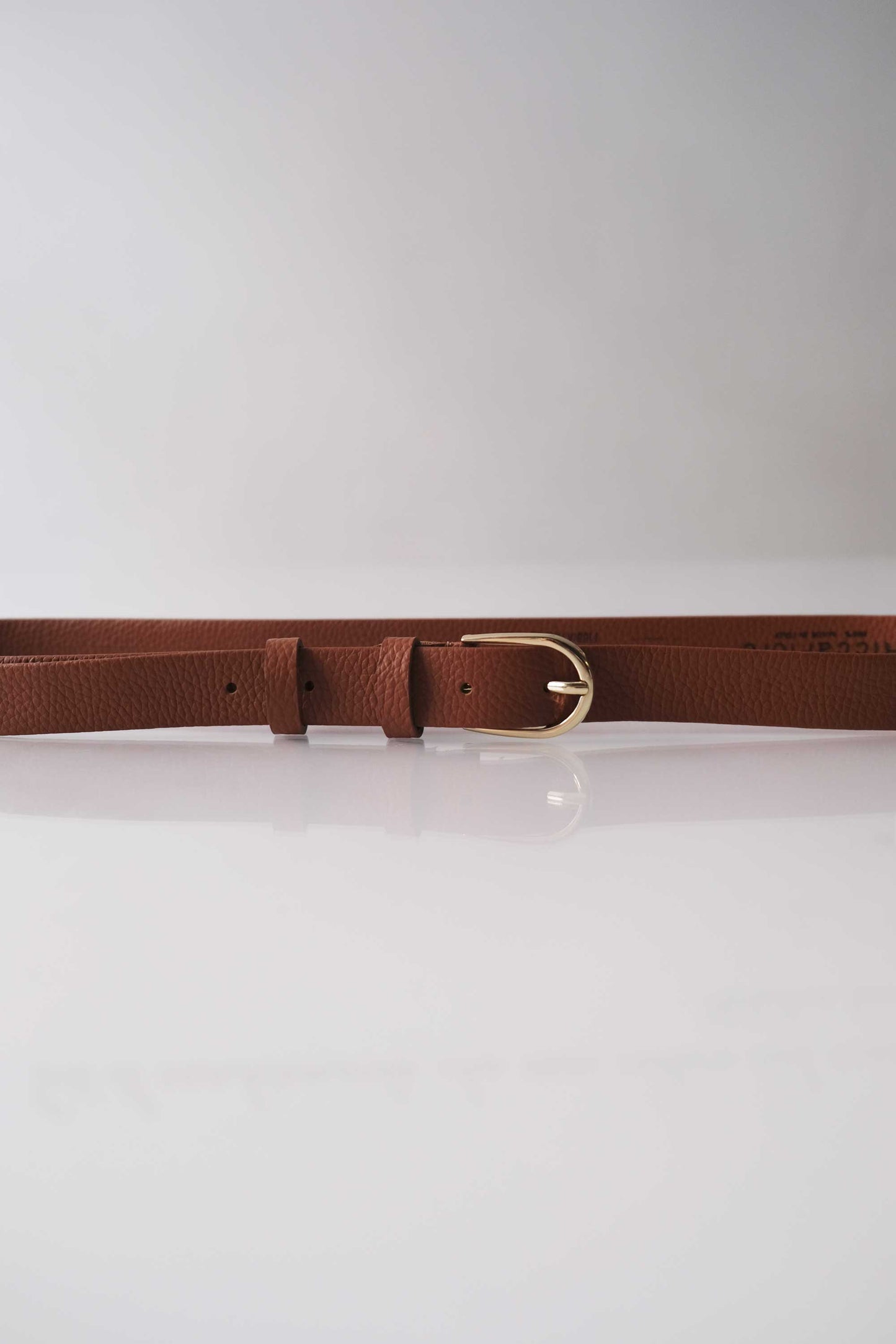 Belt Linea natural grain calf brick - Made in Italy -