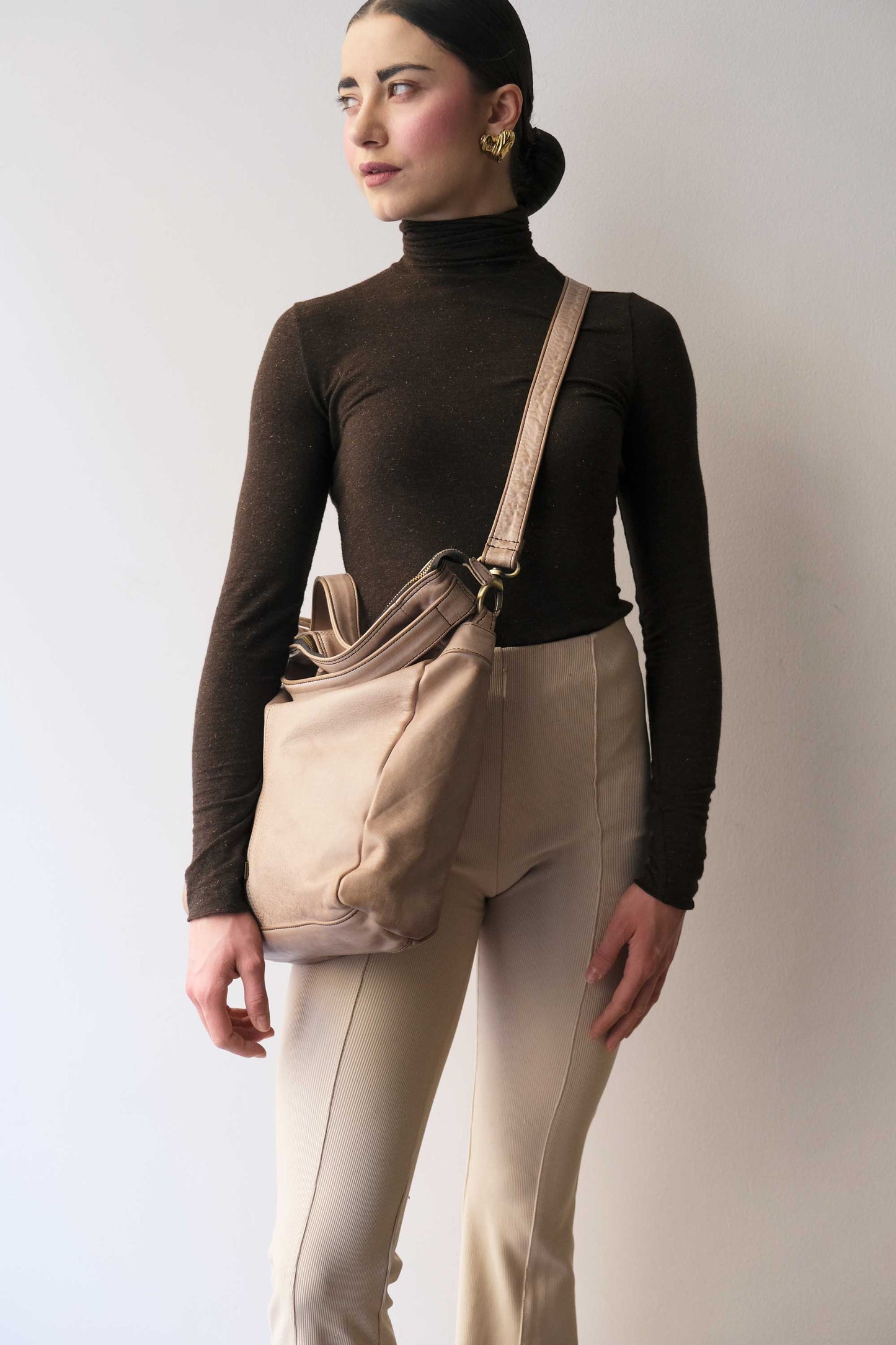 Valy in turner sand soft calf leather - Made in Italy -