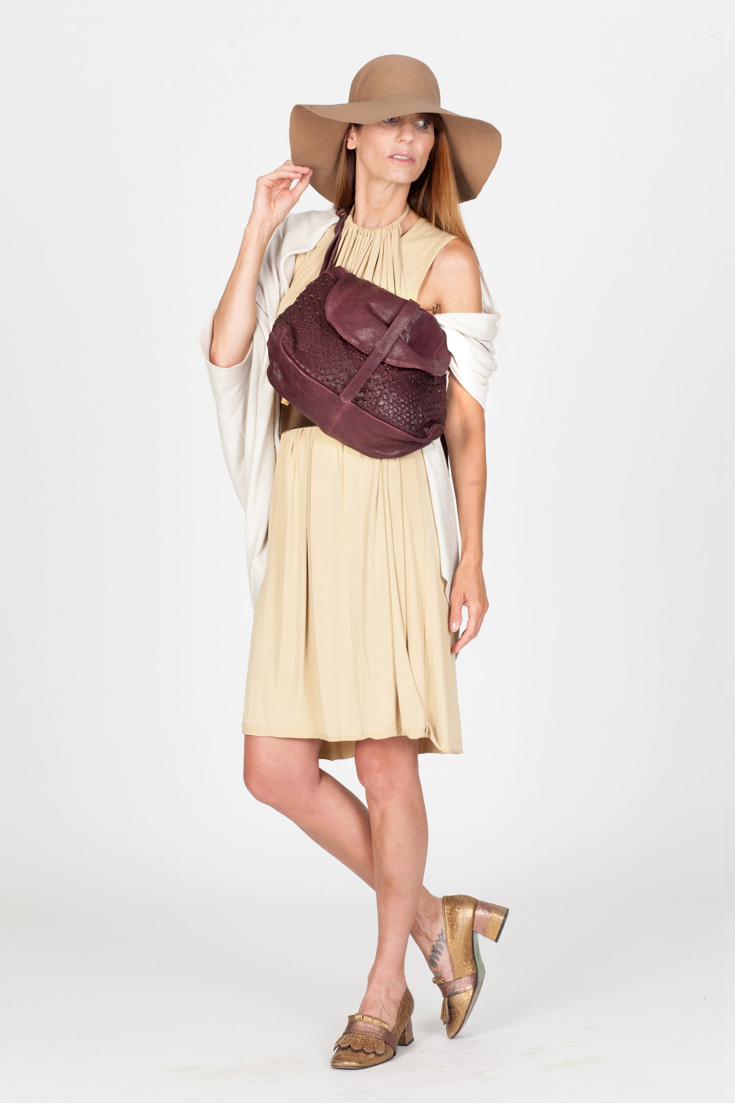 PRE ORDER discount 15%- Do saddle bag in plum perforated leather - use code PREORDER15 - DELIVERY IS ESTIMATED WITHIN APPROXIMATELY 30 DAYS FROM THE ORDER DATE- Made in Italy -