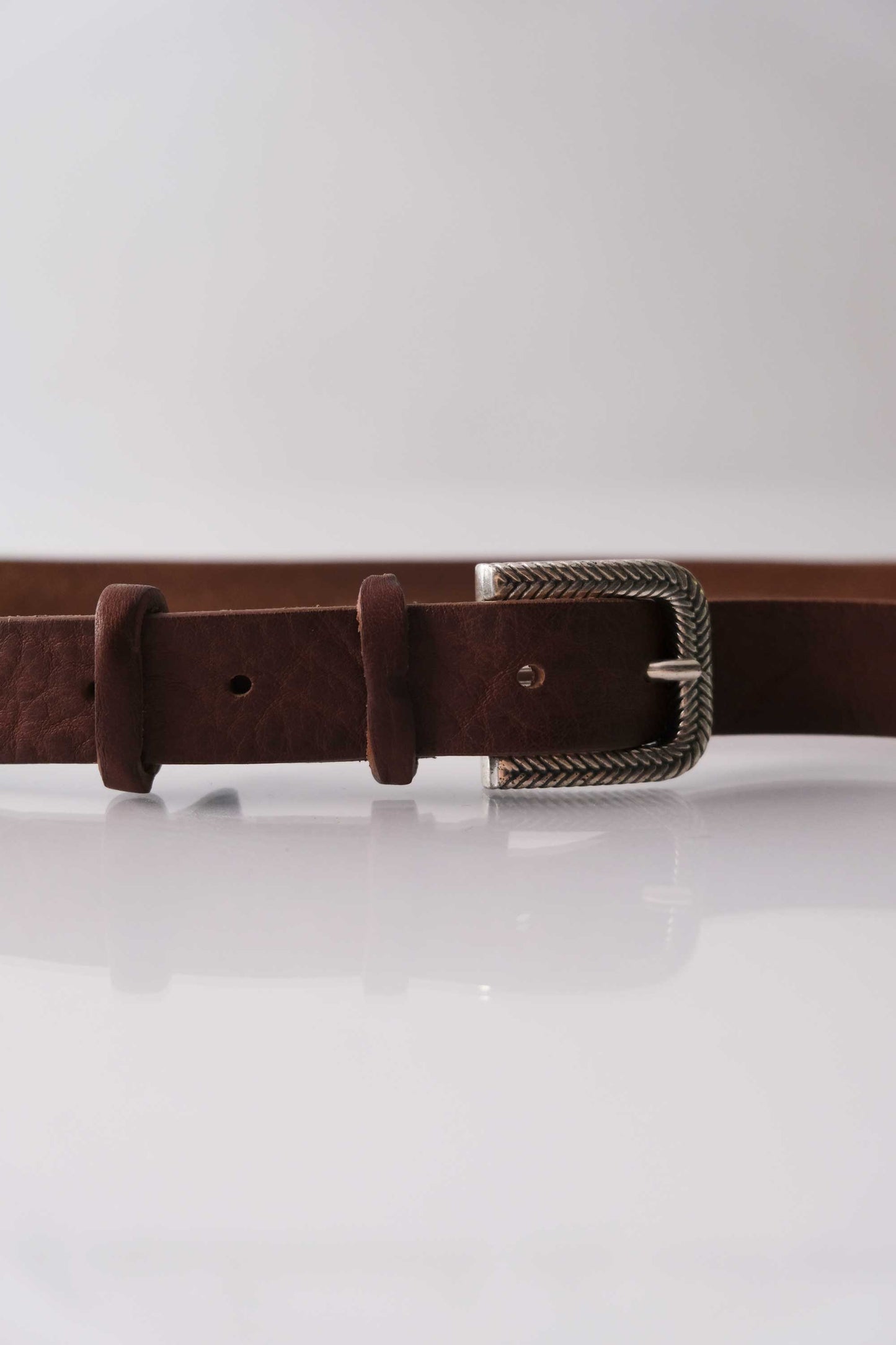 Belt Toro – Vegetable-tanned leather cognac – Made in Italy