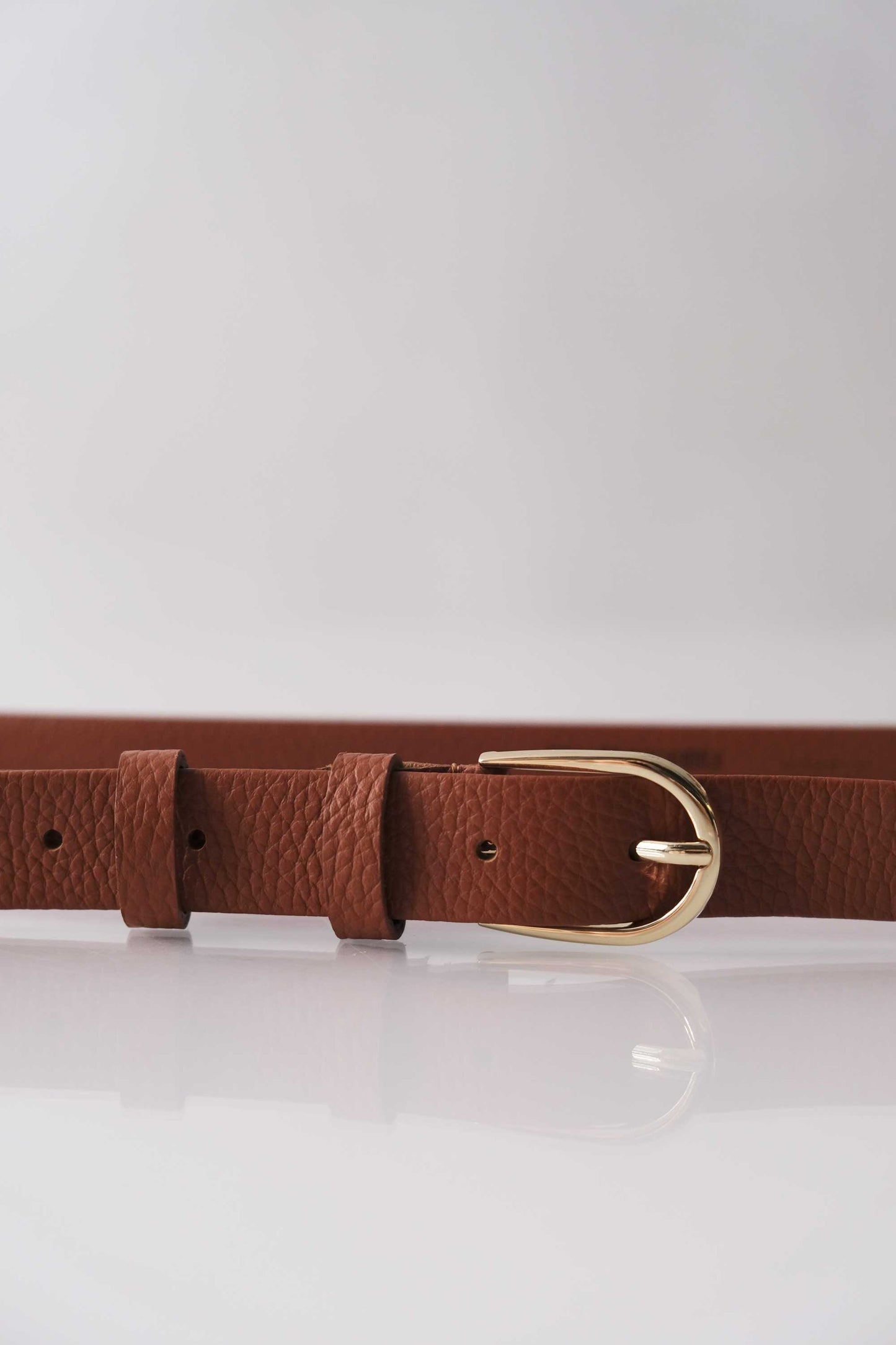 Belt Linea natural grain calf brick - Made in Italy -