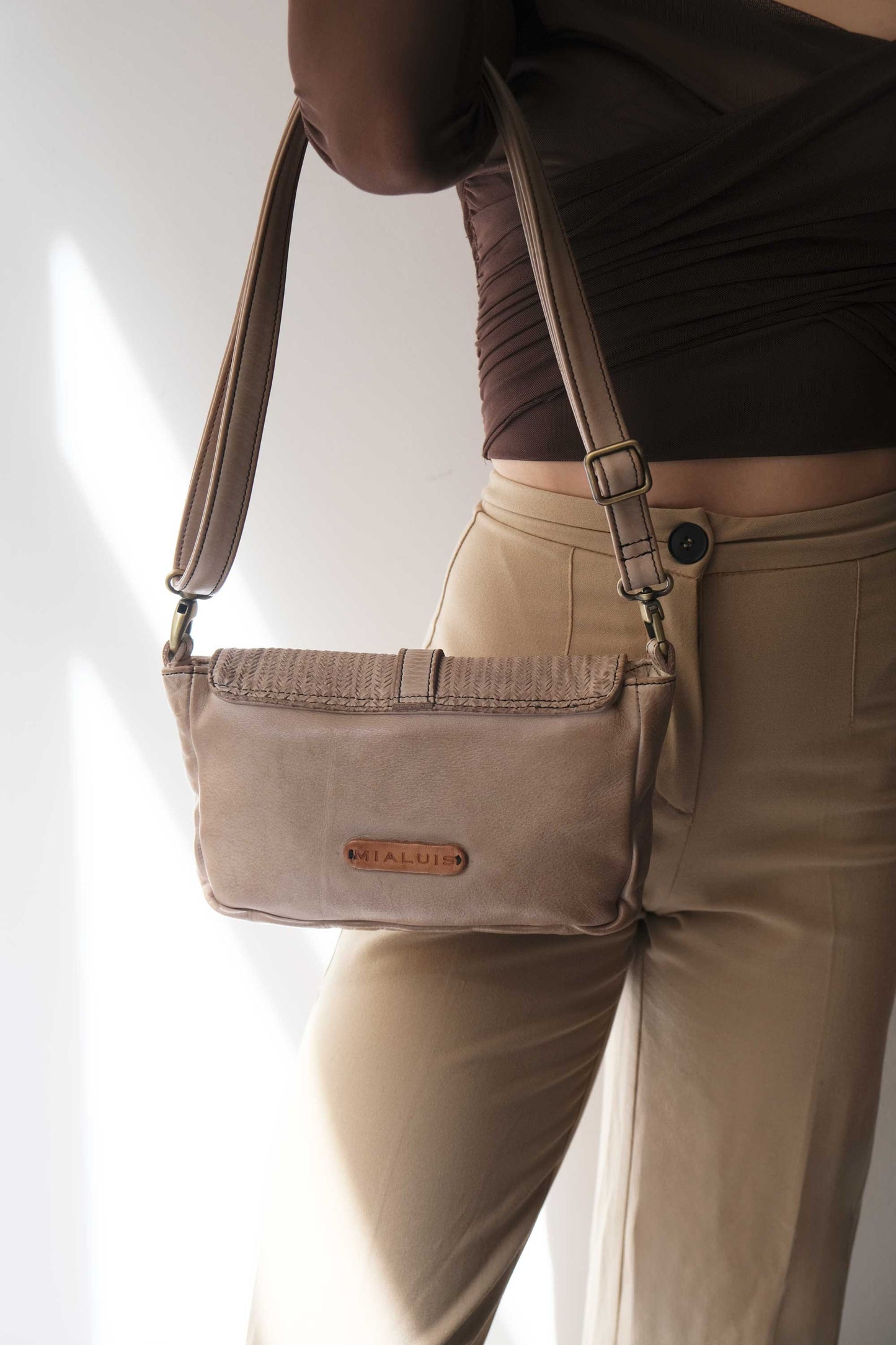 Barbara in turner sand soft leather  - Made in Italy -