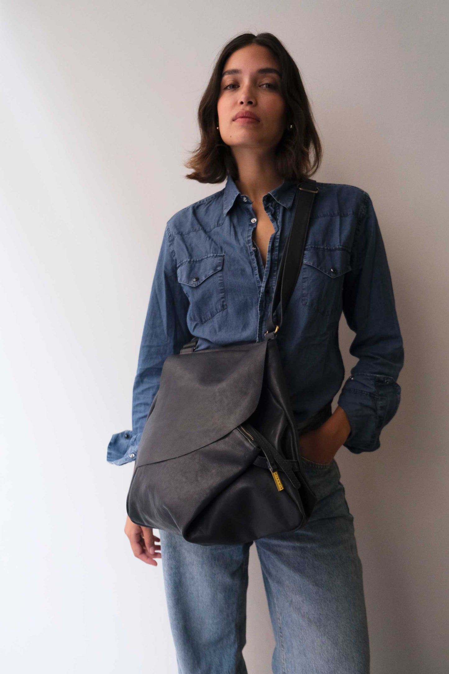 PRE ORDER discount 15%-Gabri tote bag in soft nappa navy- use code PREORDER15 - DELIVERY IS ESTIMATED WITHIN APPROXIMATELY 30 DAYS FROM THE ORDER DATE- Made in Italy -