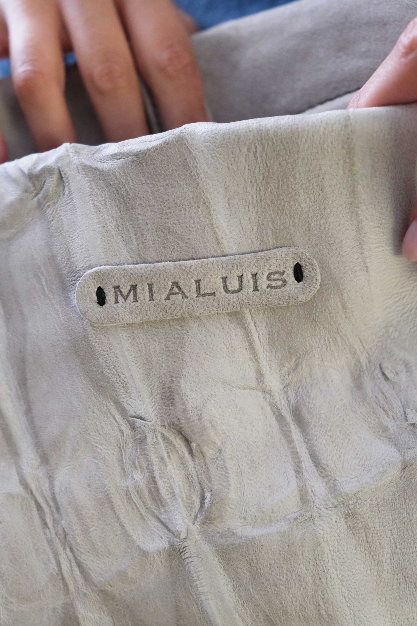 Do saddle bag in pomice soft nappa lomé - Made in Italy-
