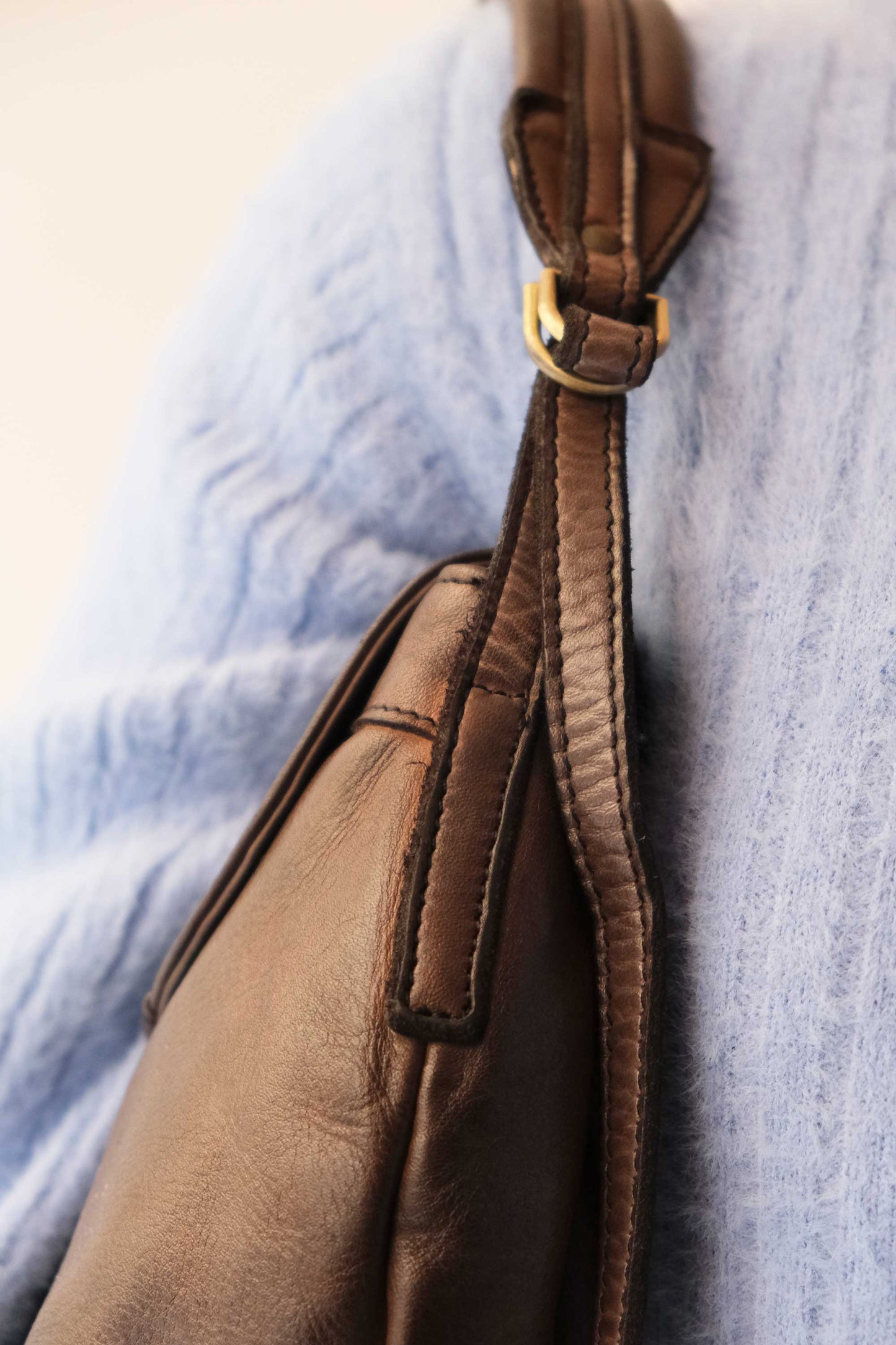 Do mini saddle bag in caffè turner calf soft leather - Made in Italy-