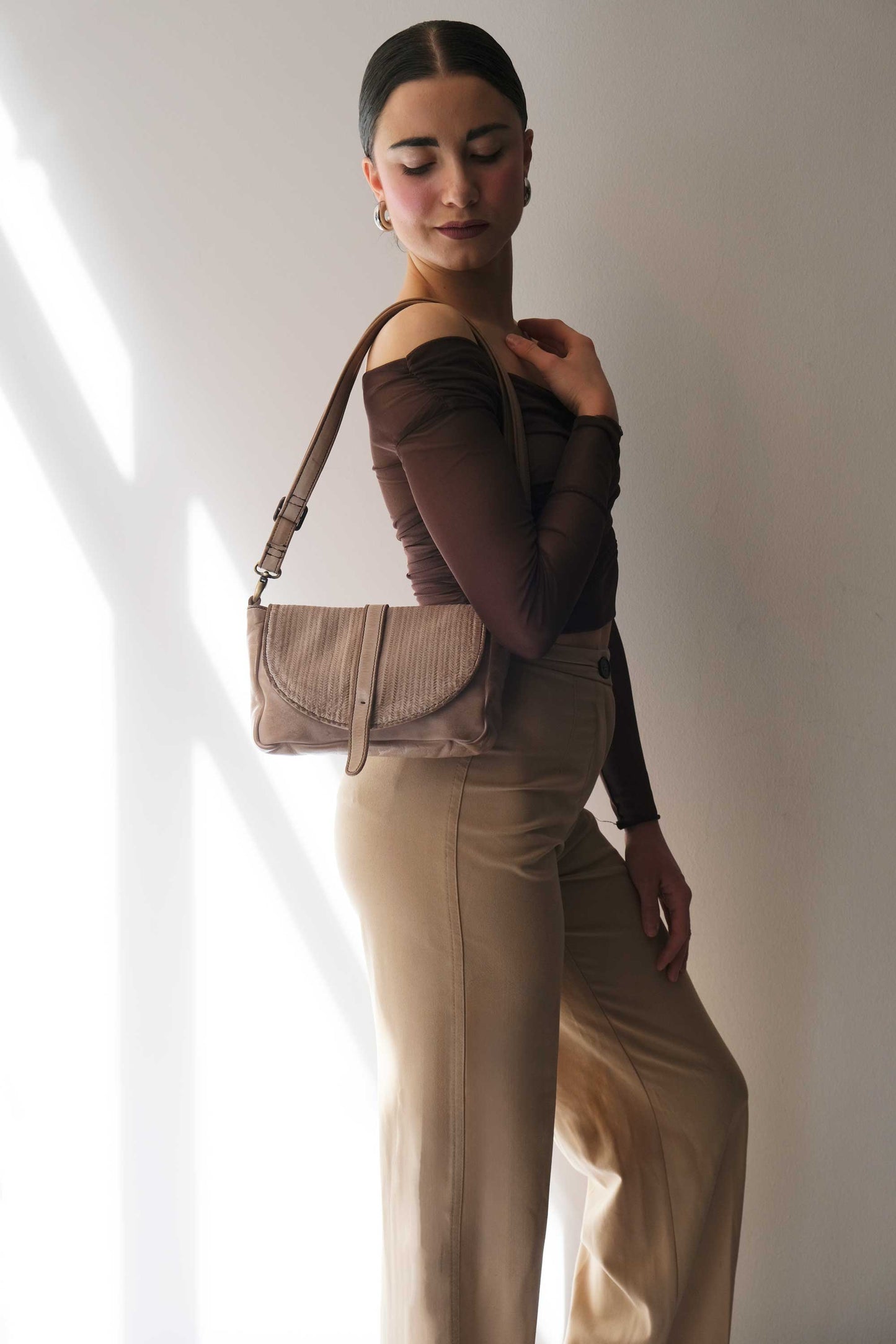 Barbara in turner sand soft leather  - Made in Italy -