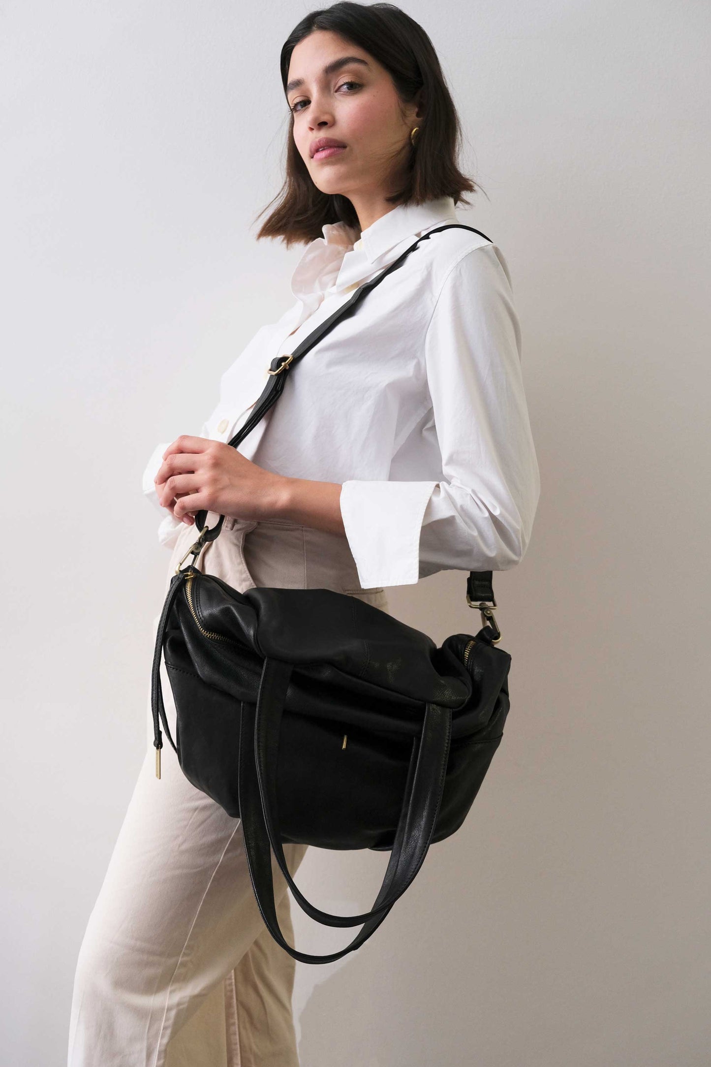 PRE ORDER discount 15%- Riri tote bag in black nappa leather- use code PREORDER15 - DELIVERY IS ESTIMATED WITHIN APPROXIMATELY 30 DAYS FROM THE ORDER DATE - Made in Italy -