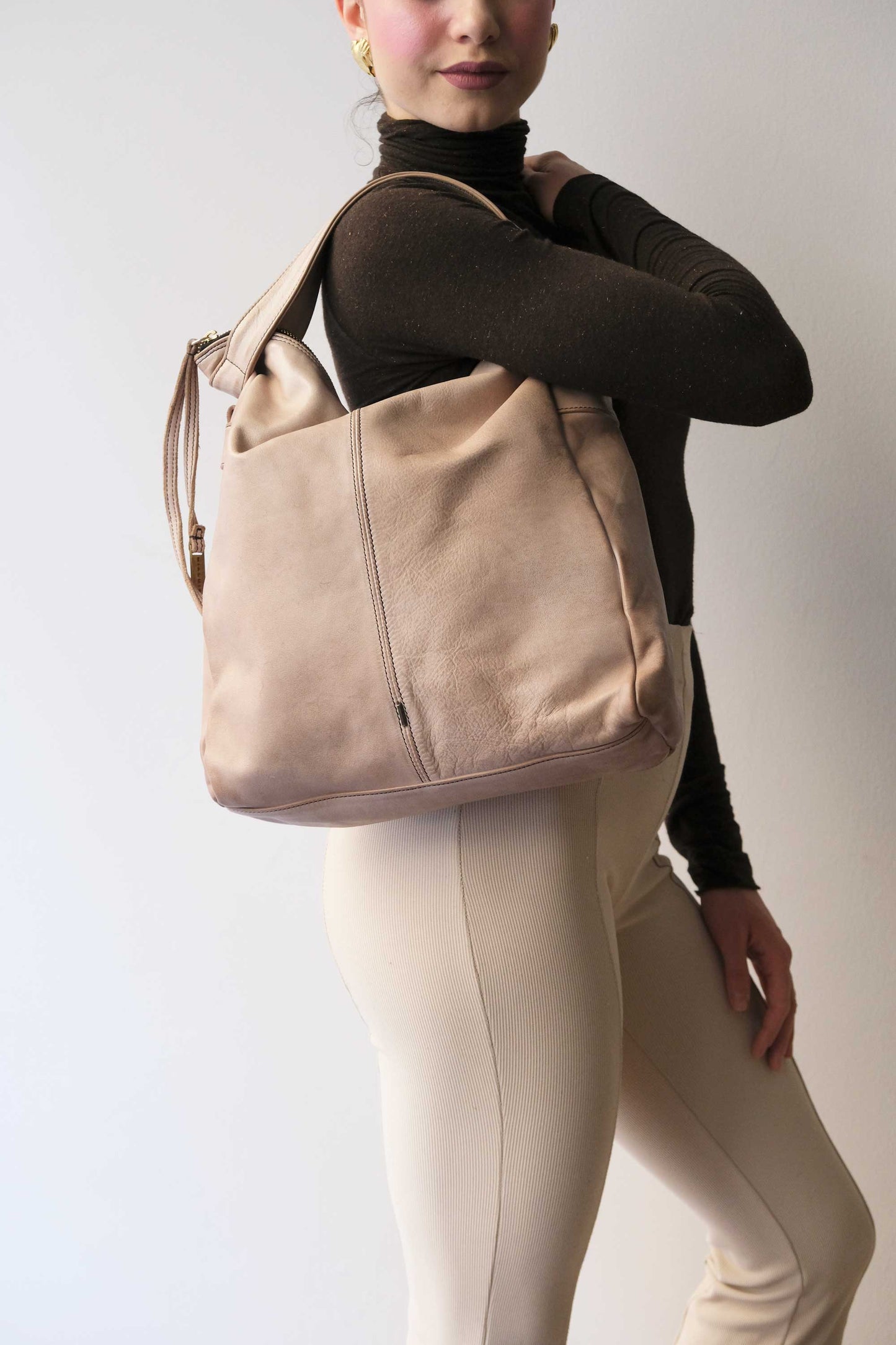 Valy in turner sand soft calf leather - Made in Italy -