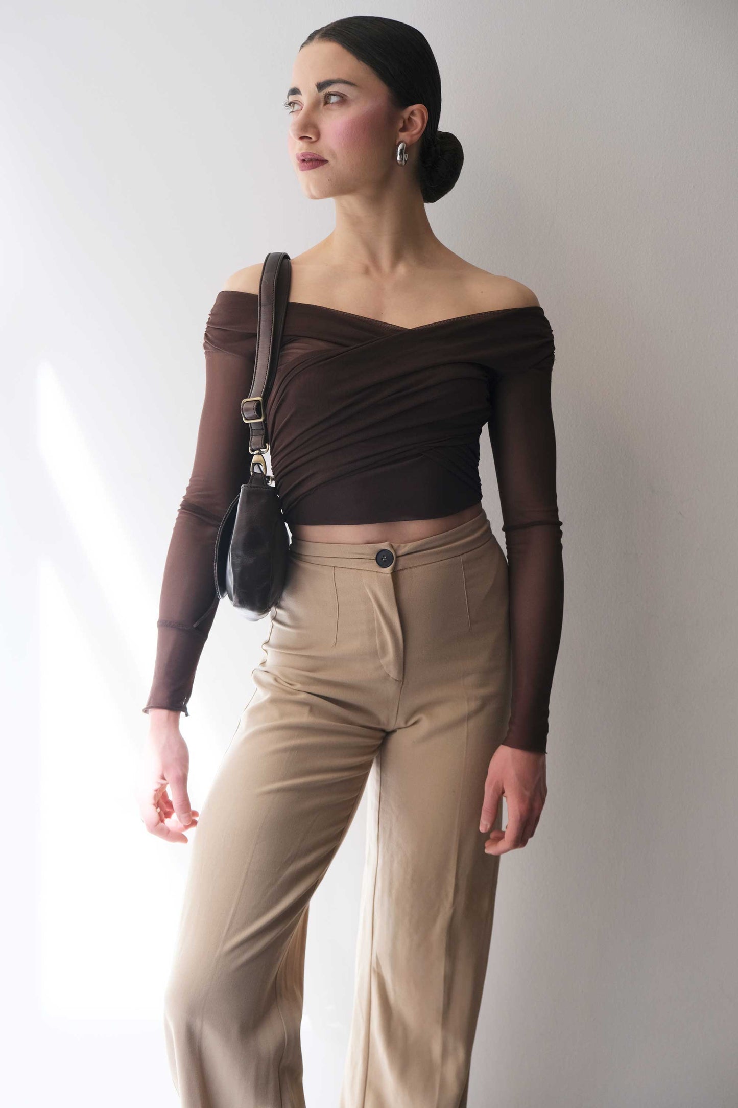 Barbara in turner caffè soft leather  - Made in Italy -