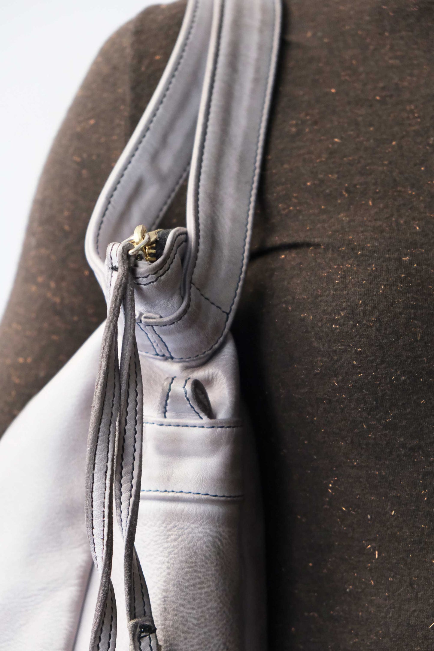 Valy in turner ash soft calf leather - Made in Italy -