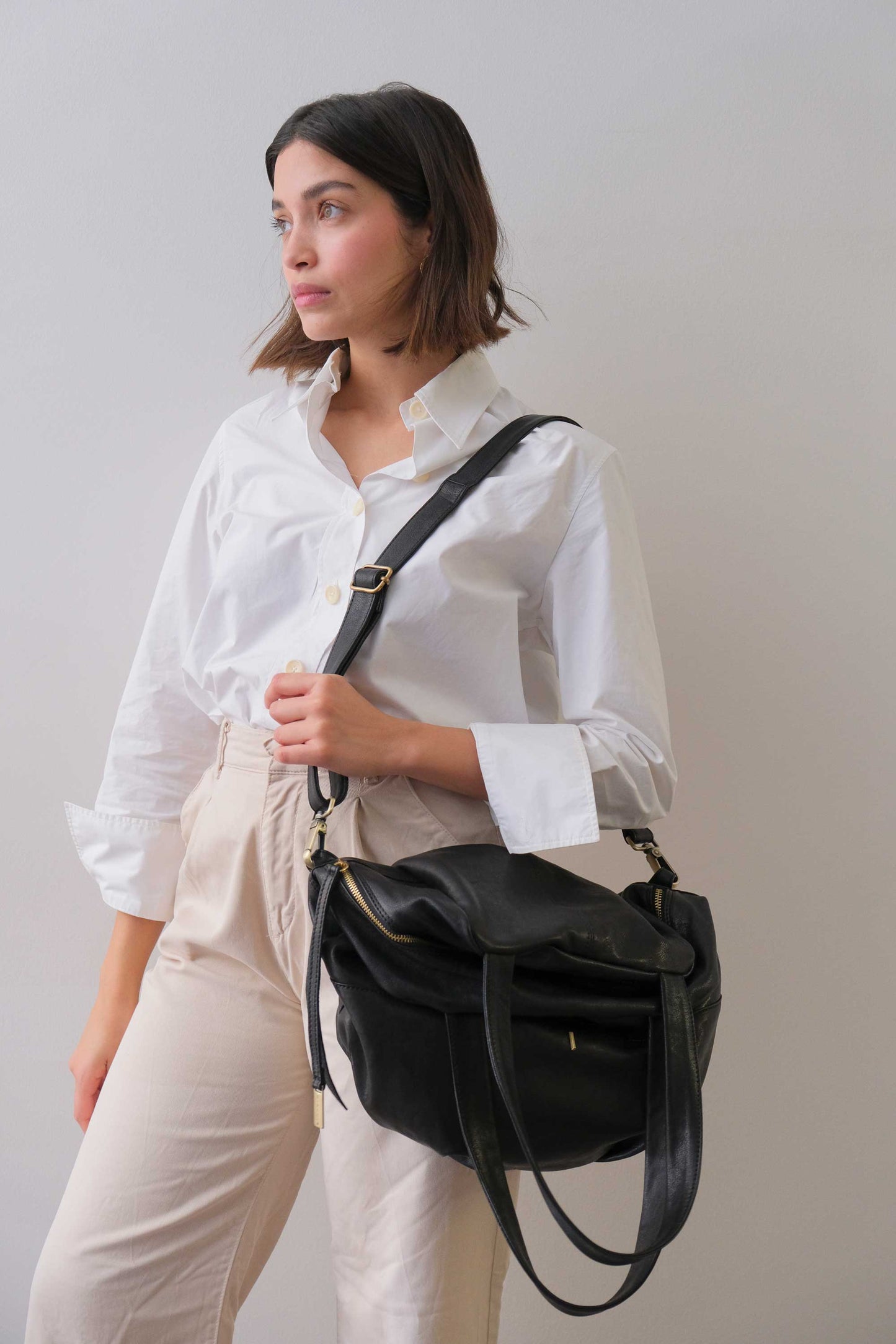 PRE ORDER discount 15%- Riri tote bag in black nappa leather- use code PREORDER15 - DELIVERY IS ESTIMATED WITHIN APPROXIMATELY 30 DAYS FROM THE ORDER DATE - Made in Italy -